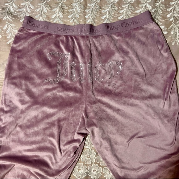 Juicy Couture Purple Velour Sweatpants/Sleep Pants/Joggers -Size XL -NW08 - Picture 1 of 8